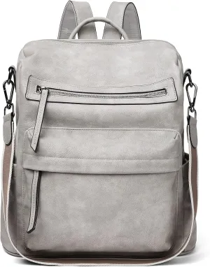 BROMEN Backpack Purse for Women Fashion Leather Designer Travel Large Ladies Shoulder Bags