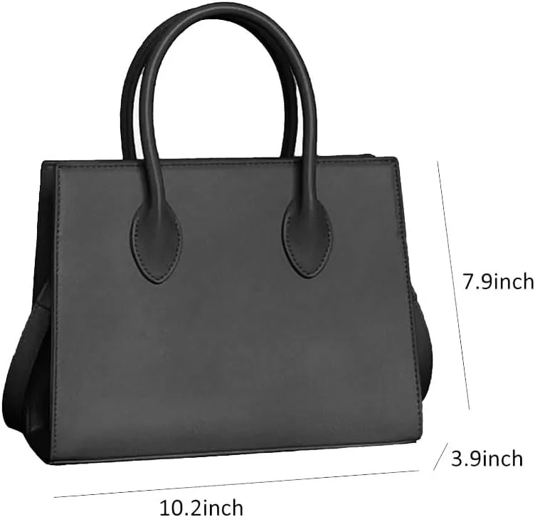 Brown Suede Handbag Top Handle Purses for Women Work Tote Bags
