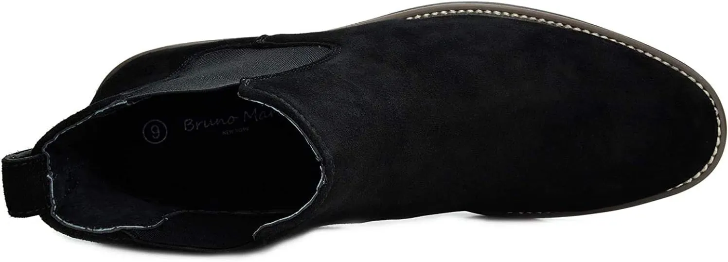 Bruno Marc Men's Suede Leather Chelsea Ankle Boots