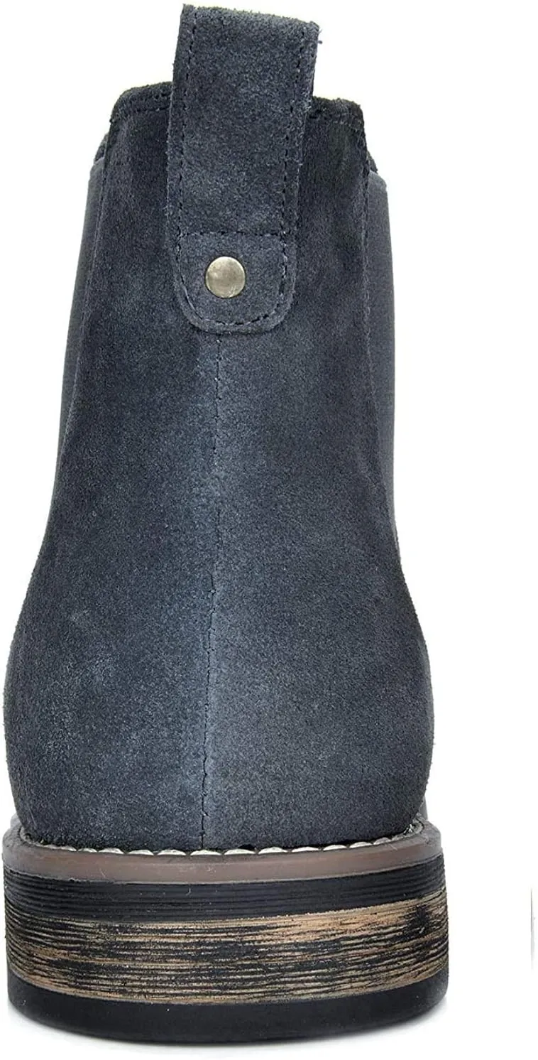 Bruno Marc Men's Suede Leather Chelsea Ankle Boots