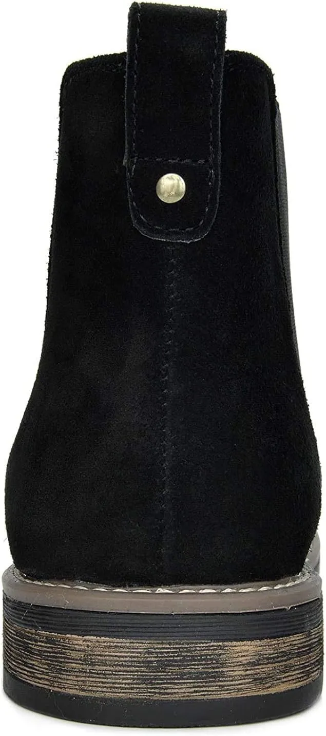 Bruno Marc Men's Suede Leather Chelsea Ankle Boots