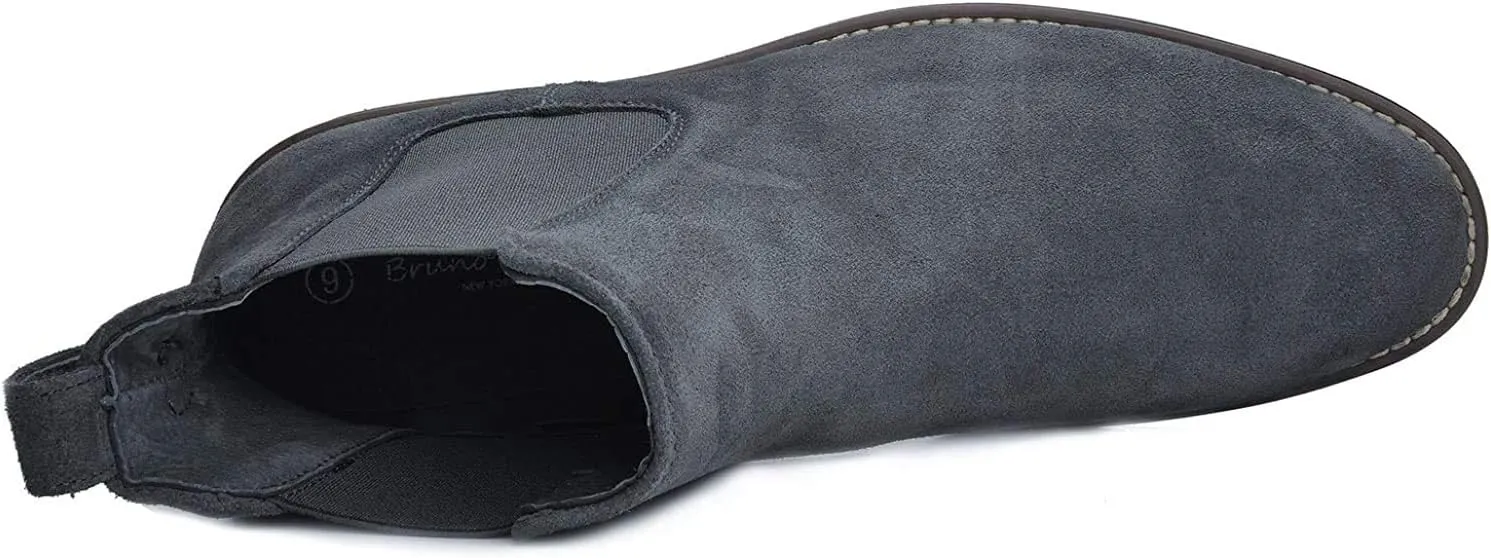 Bruno Marc Men's Suede Leather Chelsea Ankle Boots