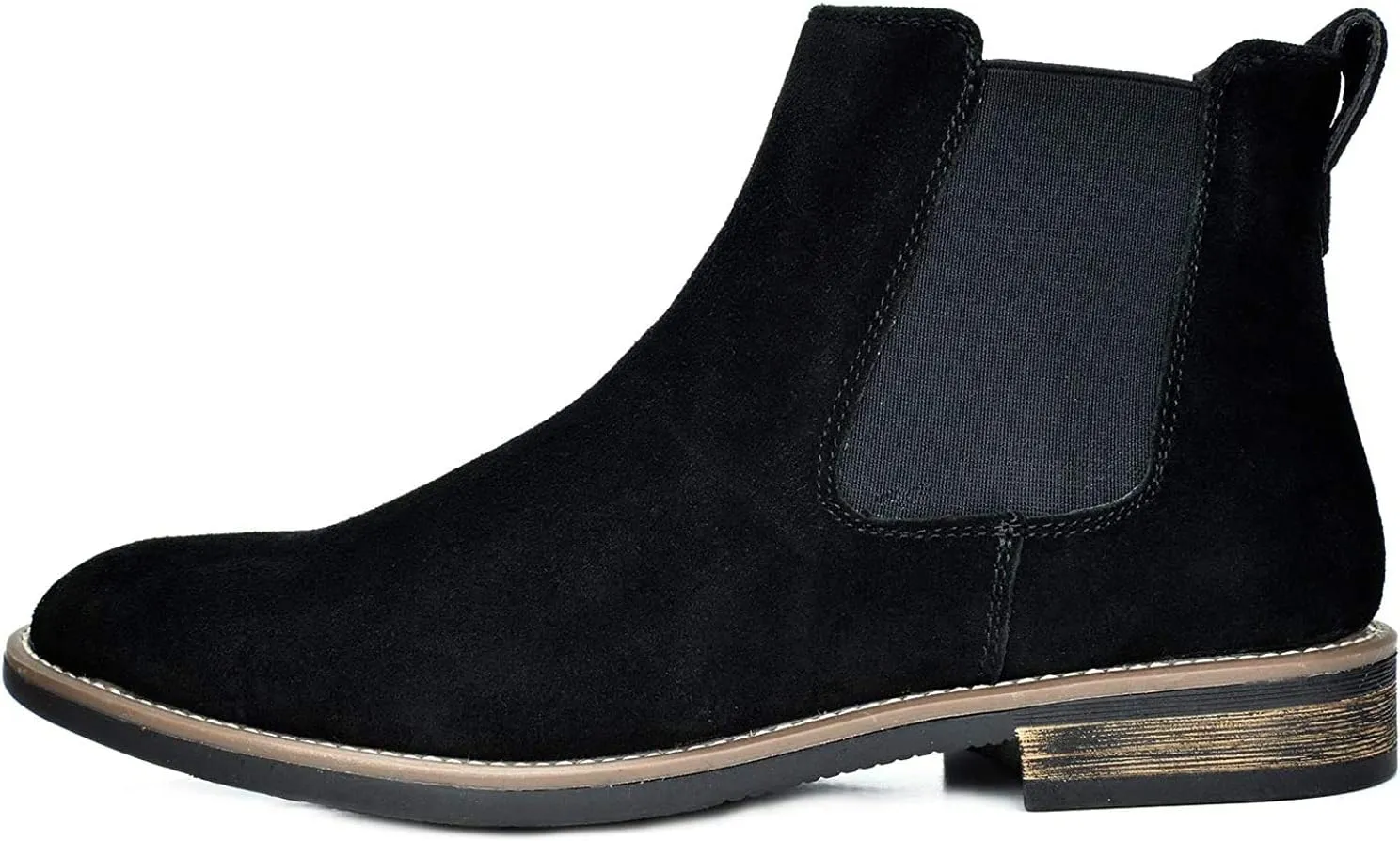 Bruno Marc Men's Suede Leather Chelsea Ankle Boots