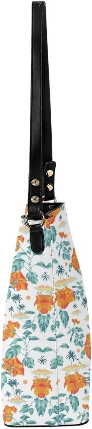 Bucket Bags Hobo Bags Summer Purses for Women Shoulder Bag Ladies Handbags Cross Body Bag with 2 Detachable Straps