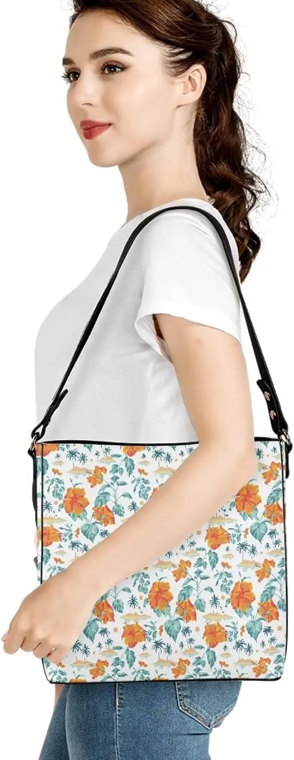 Bucket Bags Hobo Bags Summer Purses for Women Shoulder Bag Ladies Handbags Cross Body Bag with 2 Detachable Straps