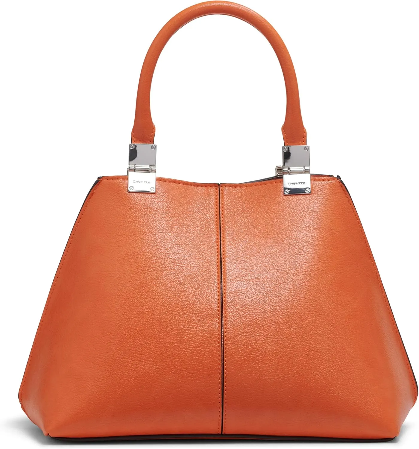 Calvin Klein Granite Geometric Satchel – 2 in 1, Vegan Leather, 2 Pockets