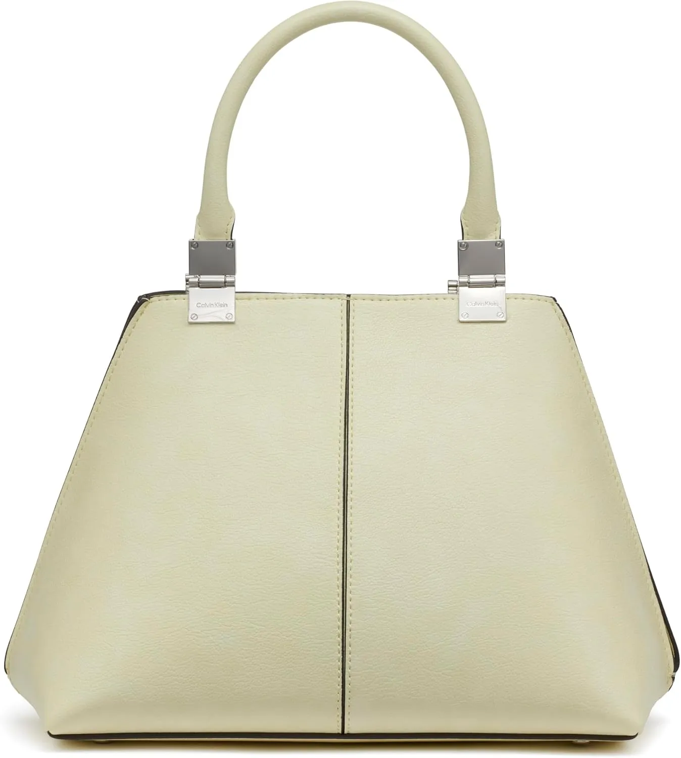 Calvin Klein Granite Geometric Satchel – 2 in 1, Vegan Leather, 2 Pockets