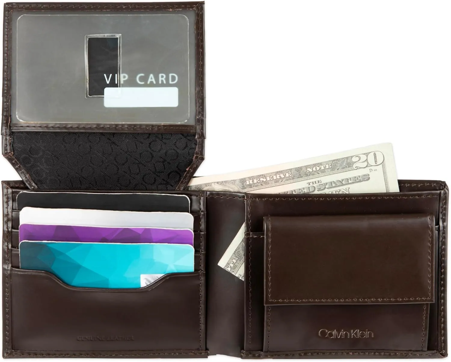 Calvin Klein Men's Wallet Sets-Minimalist Card Cases, Bifold Wallets