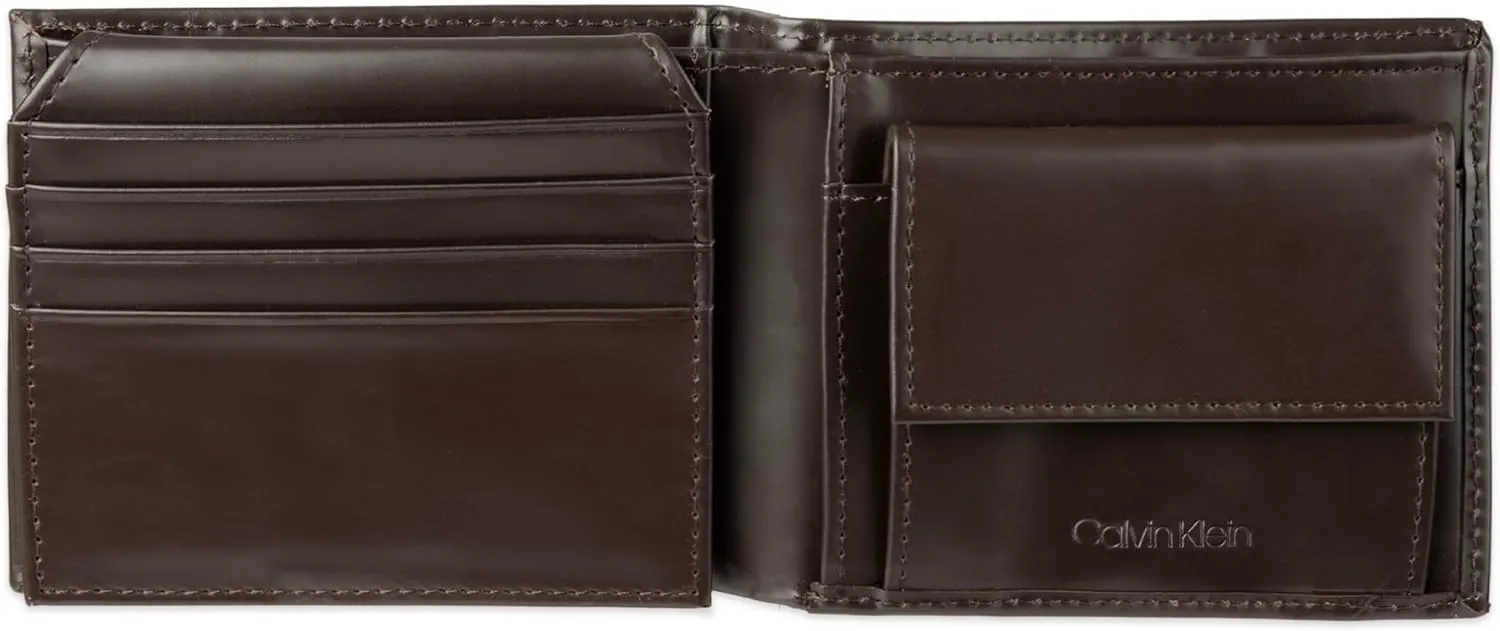 Calvin Klein Men's Wallet Sets-Minimalist Card Cases, Bifold Wallets