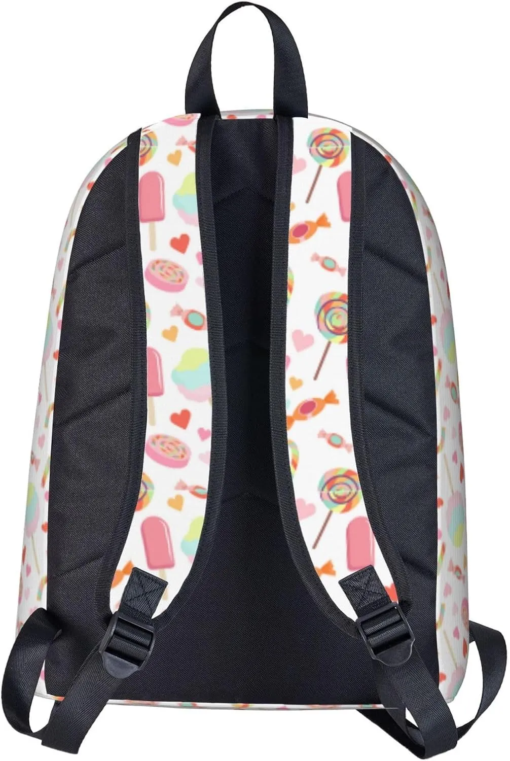 Candy-pink Laptop Backpack for Girls Boys, Customized with Name, Oxford Fabric, Adjustable Straps, 17in