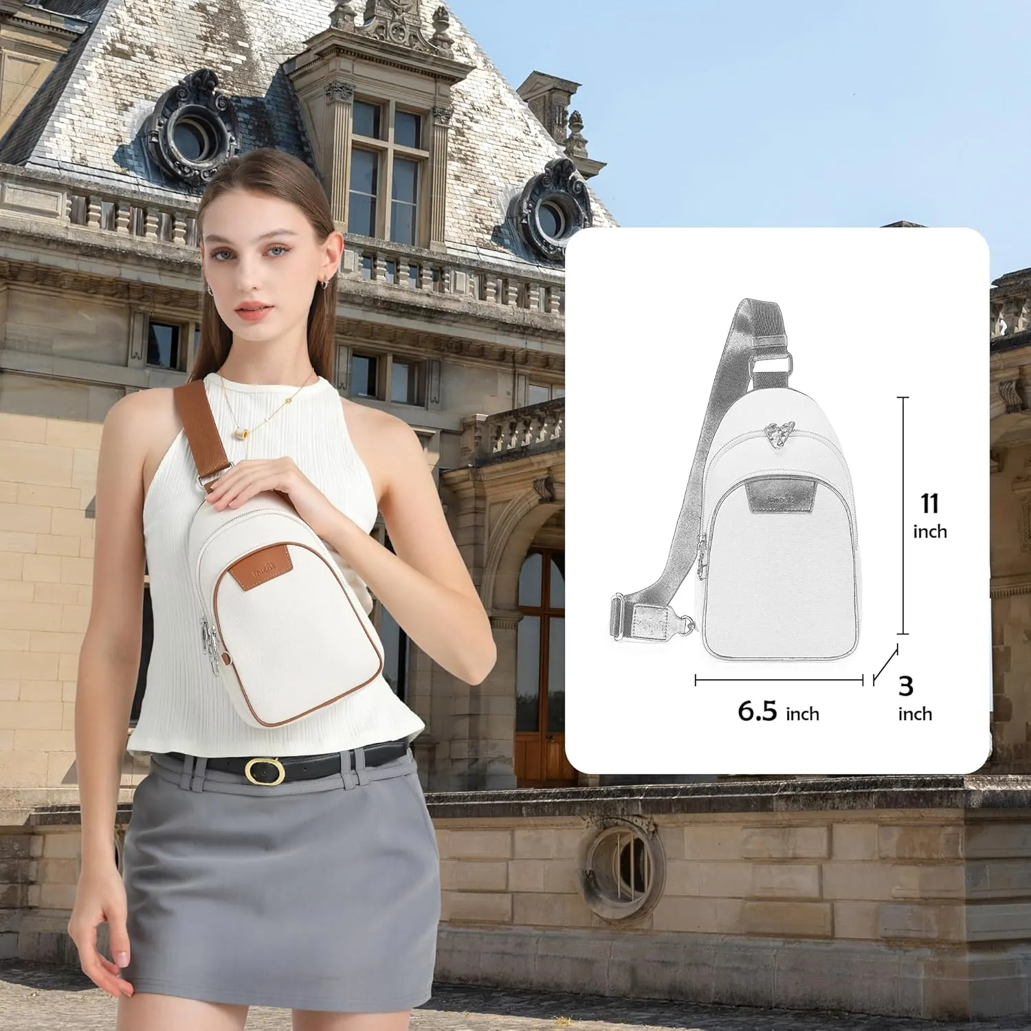 Canvas Small Sling Bag for Women Men Anti Theft Crossbody Bags RFID Blocking Cross Body Bag for Woman Travel Sling Purse