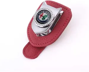 Car Glasses Clip for Alfa Romeo Giulietta Giulia Stelvio Mito 147 156 159 166,Sunglass Holder Visor Sunglasses Organizer Magnetic Sunglasses Clip Visor Accessories Interior Car Accessories