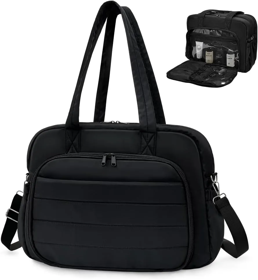 Carry on Weekender Bag for Women, Duffle Bag for Travel with Wet Pocket, Lightweight Duffel Laptop Bag, Water Resistant