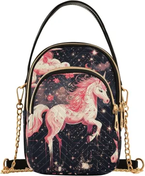Cartoon Peach Sacred unicorns Clouds trendy wallet purses for women crossbody with multi pockets womens handbags essentials for women bolso cruzado para mujer