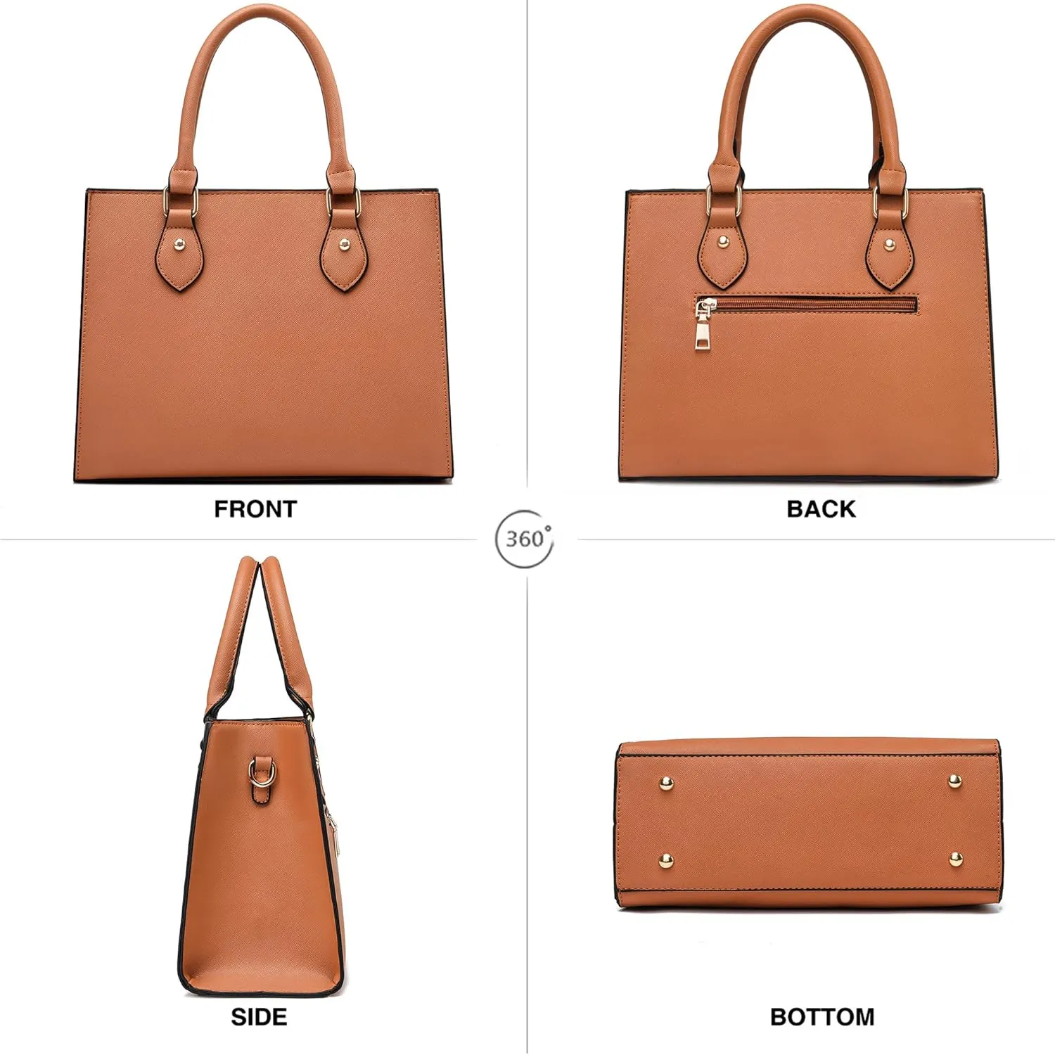 CHICAROUSAL Crossbody Purses and Handbags for Women PU Leather Tote Top Handle Satchel Shoulder Bags