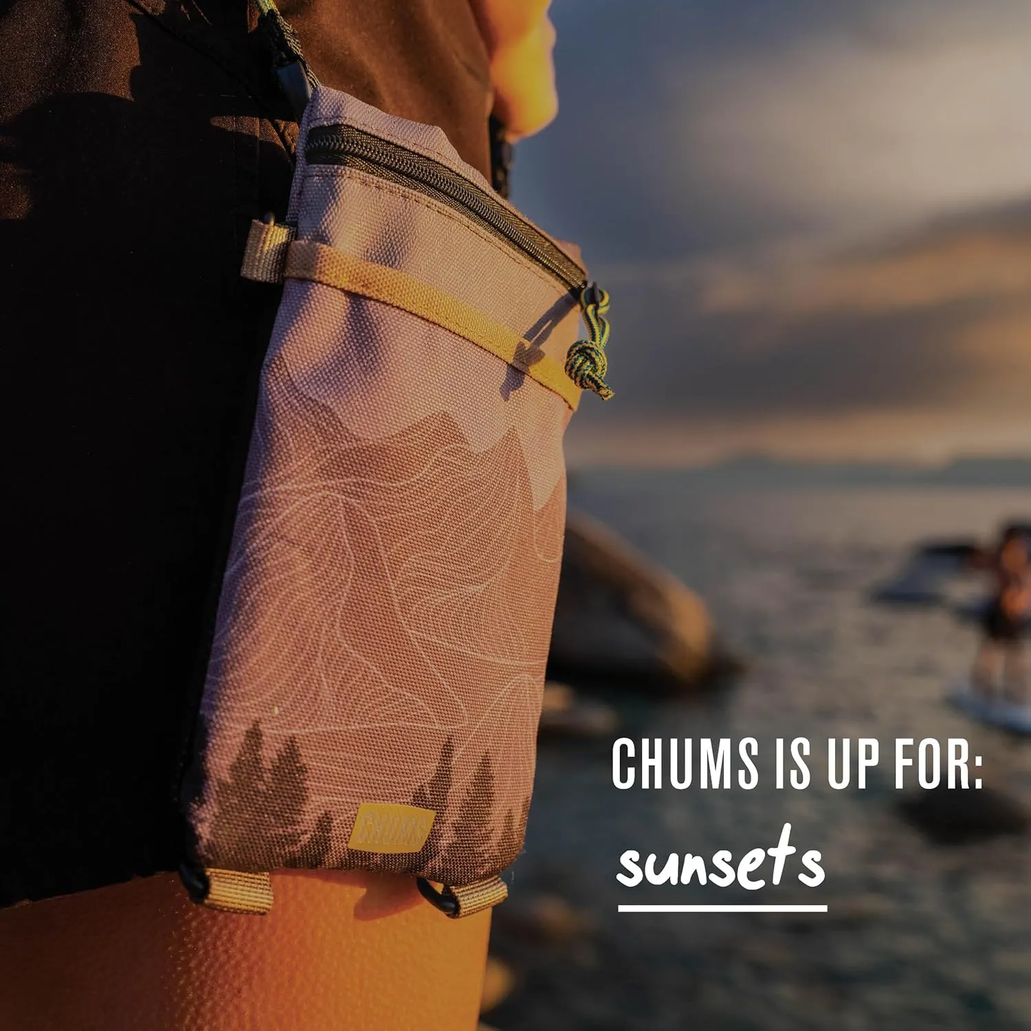 Chums Rover Phone Tote - Small Crossbody Bag with Adjustable Strap - Tactical Sling Bag for Women & Men w/Multiple Pockets