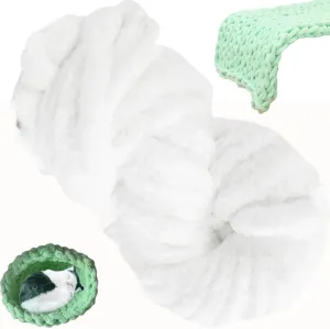 Chunky Wool Yarn 250g × 1,2，5，10, Knitting Wool Yarn Coarse Yarn Knitting Yarn for Crochet, 2cm Soft Chunky Yarn for Yarn Projects Making Bags Hats Blankets Pillow Cushion Cat Bed(1#,2 roll(500g))