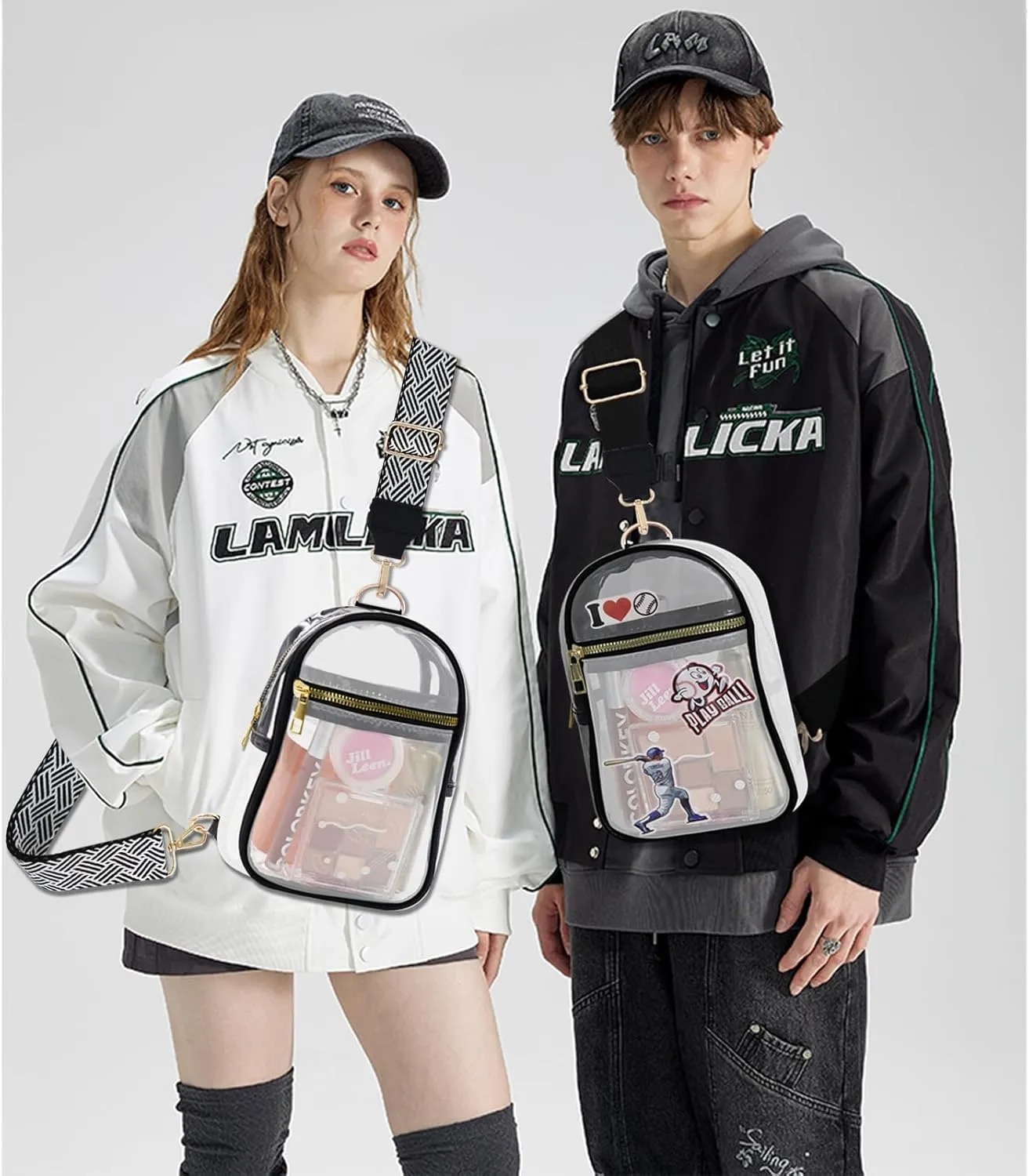 Clear Bag for Stadium Events Approved Concert Travel Outdoors See Through Sports Fan Handbags&Purses