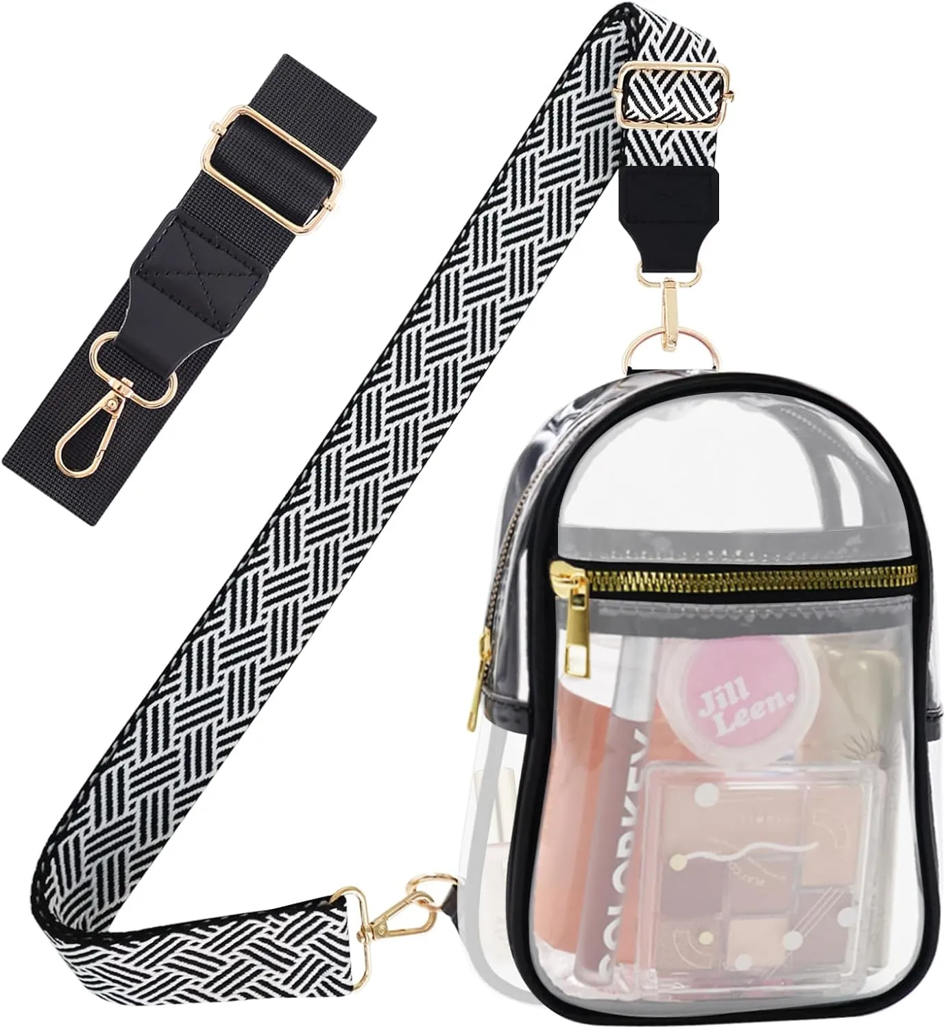 Clear Bag for Stadium Events Approved Concert Travel Outdoors See Through Sports Fan Handbags&Purses