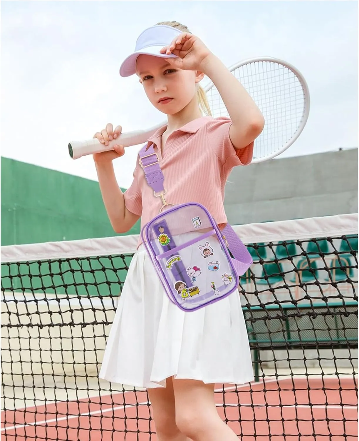 Clear Bag for Stadium Events Approved Concerts Outdoors See Through Sports Fan Handbags & Purses