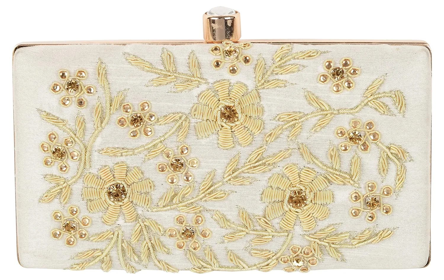 Clutch Purses for Women Luxury Handbag Bride Wallet Embroidered Clutch bag |Size 8X4,Multicolor.