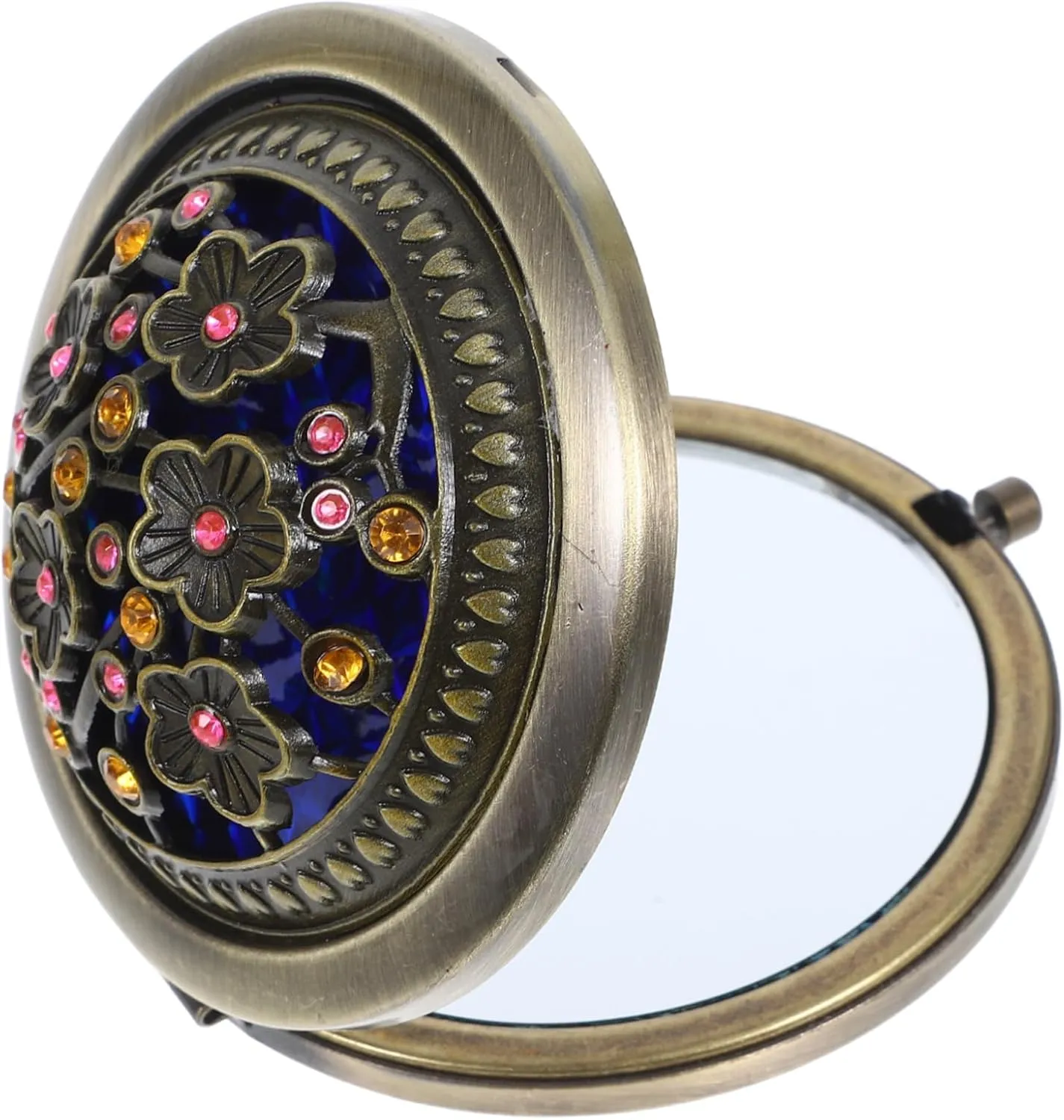 Compact Retro Makeup Mirror Dual Sided Travel Mirror for Handbag for Makeup Vanity and Daily Use
