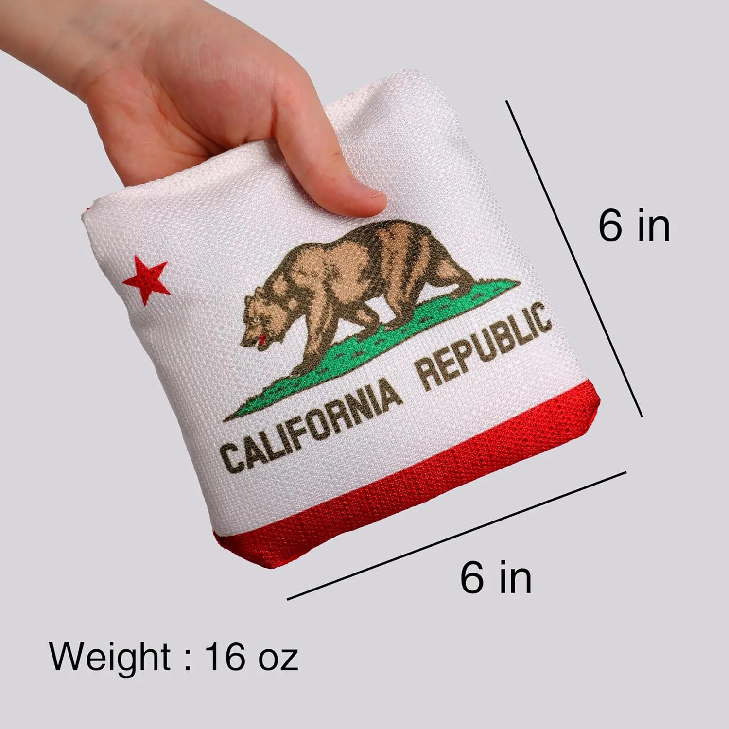 Cornhole Bags Professional Grade Dual Sided Set of 8 Regulation Size 16 oz Includes Carry Bag
