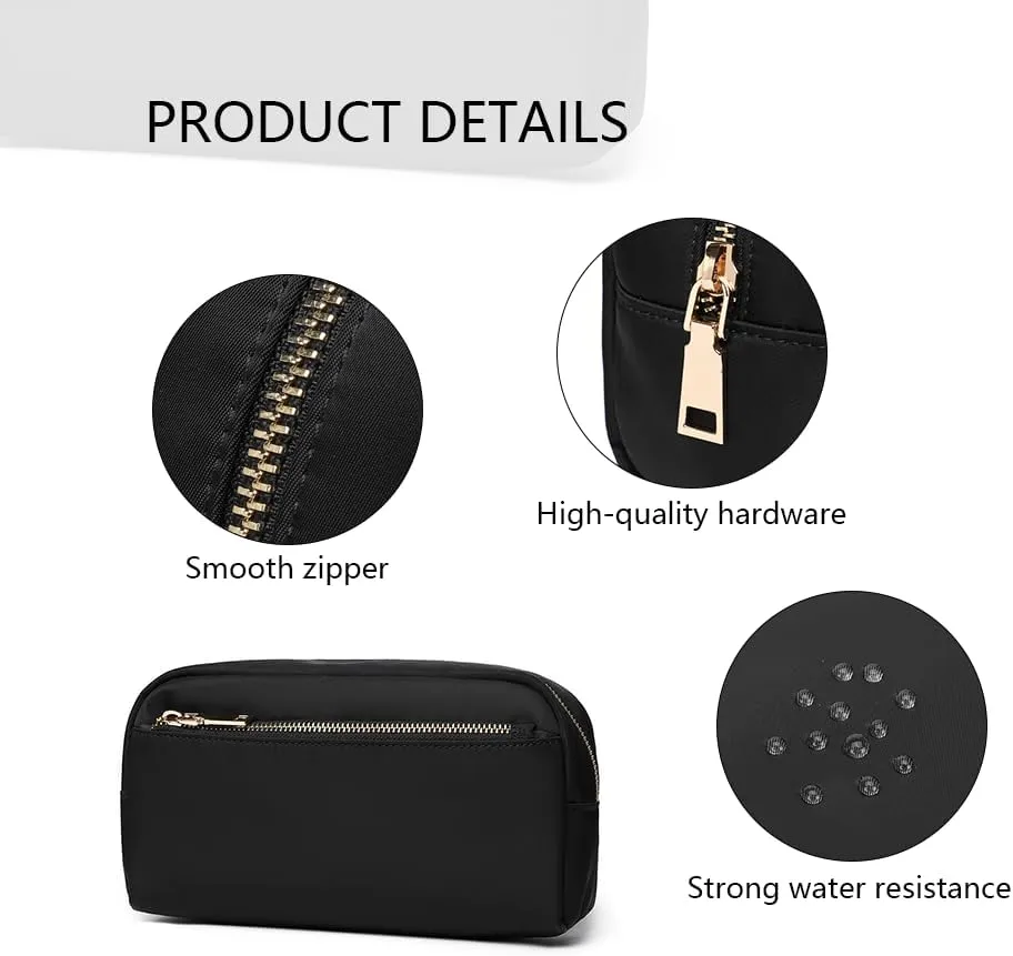 Cosmetic Bag Large Capacity Waterproof Makeup Bag Portable Toiletry Bag for Women Travel Toiletry Organizer with Adjustable Dividers