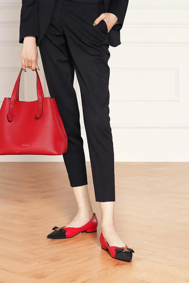 C.Paravano Large Capacity Tote Handbag | Full Grain Leather Tote Bag | Hobo Bag | Women's Top Handle Tote | Travel Work Tote