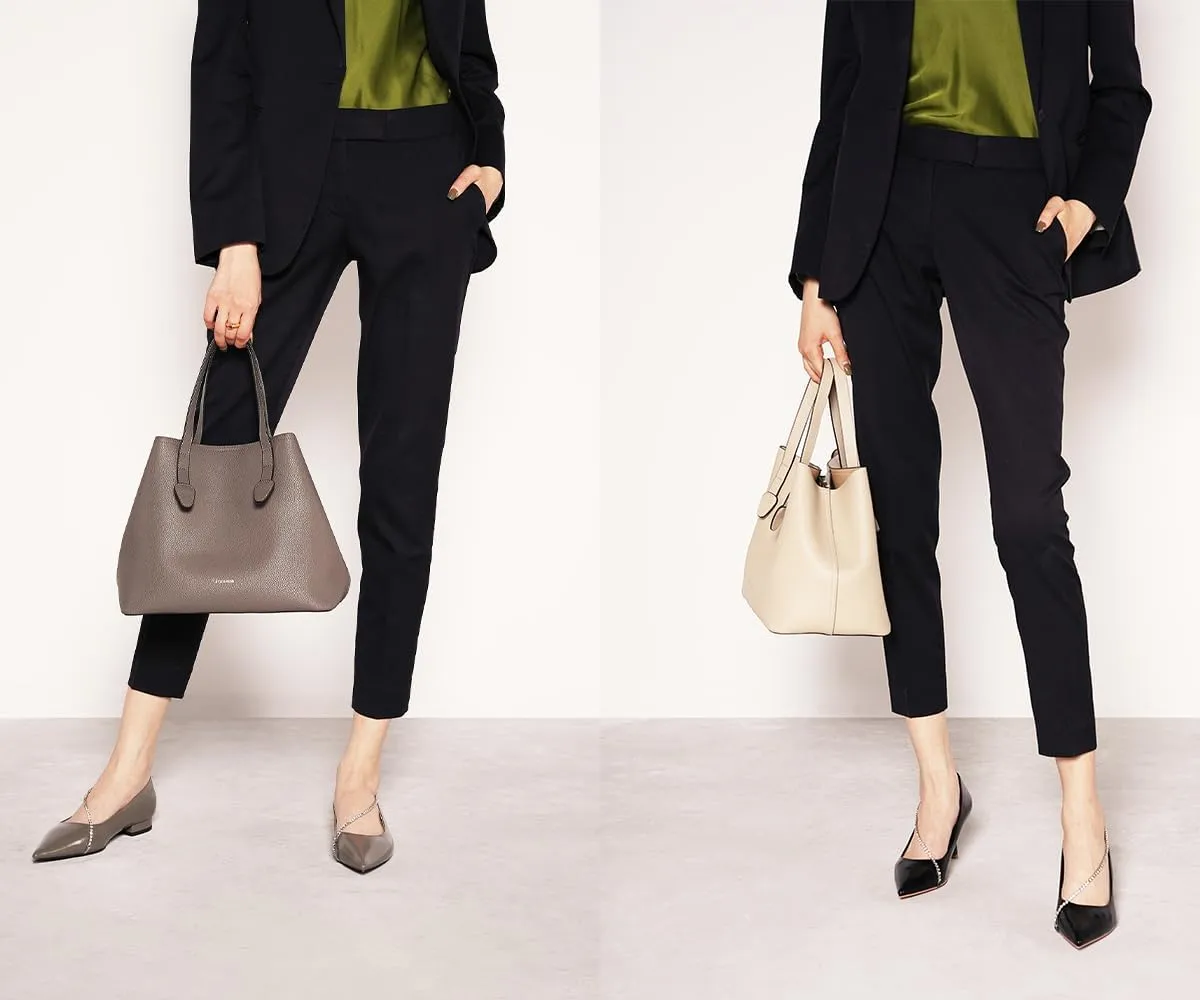 C.Paravano Large Capacity Tote Handbag | Full Grain Leather Tote Bag | Hobo Bag | Women's Top Handle Tote | Travel Work Tote