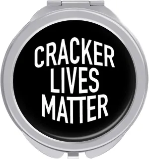 Cracker Lives Matter Travel Makeup Mirror 2" Portable Round Folding Vanity Mirrors for Handbag Pocket Wallet
