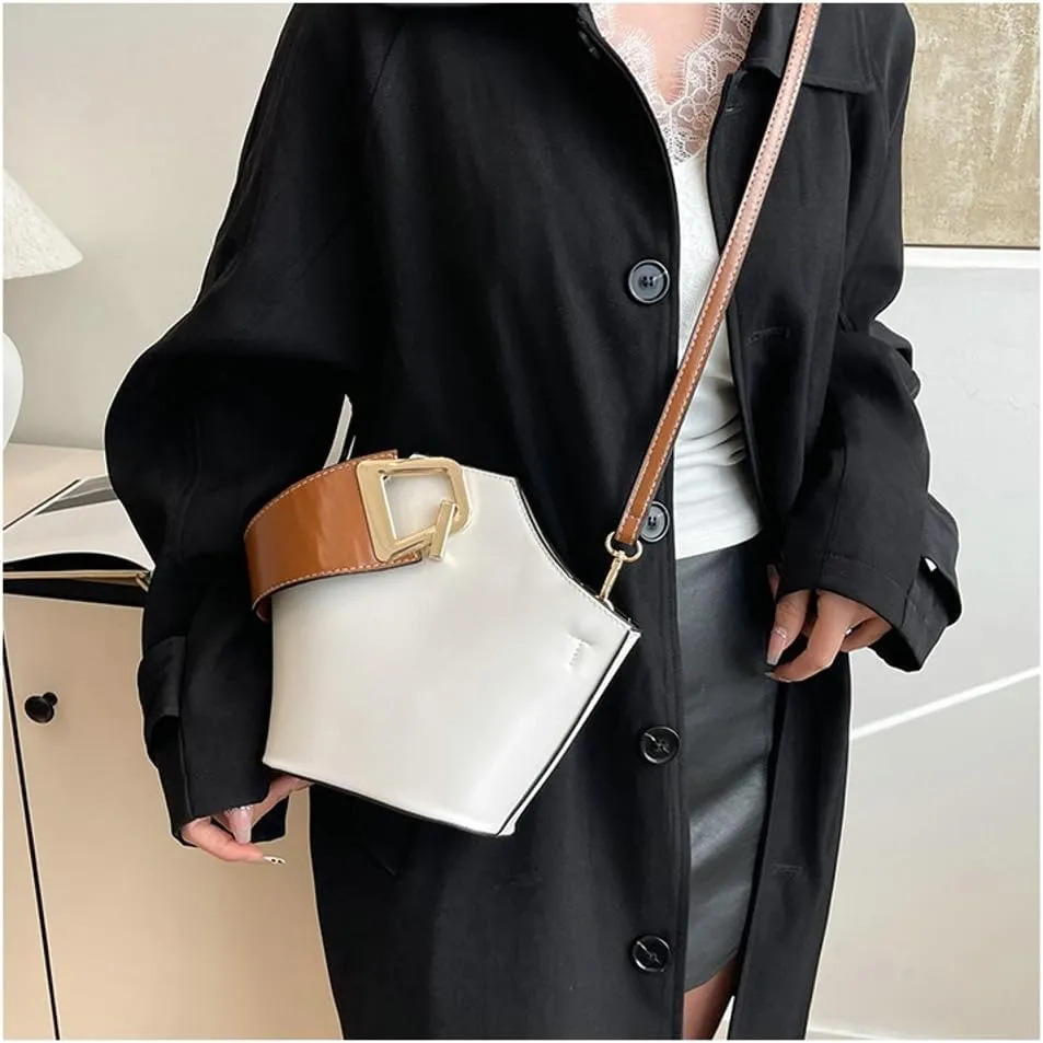 Crescent Hobo Bags Women Trendy PU Leather Bucket Bag Underarm Shoulder Bag Cute Crossbody Phone Purse Tote Handbag 2025