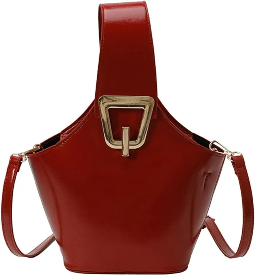 Crescent Hobo Bags Women Trendy PU Leather Bucket Bag Underarm Shoulder Bag Cute Crossbody Phone Purse Tote Handbag 2025