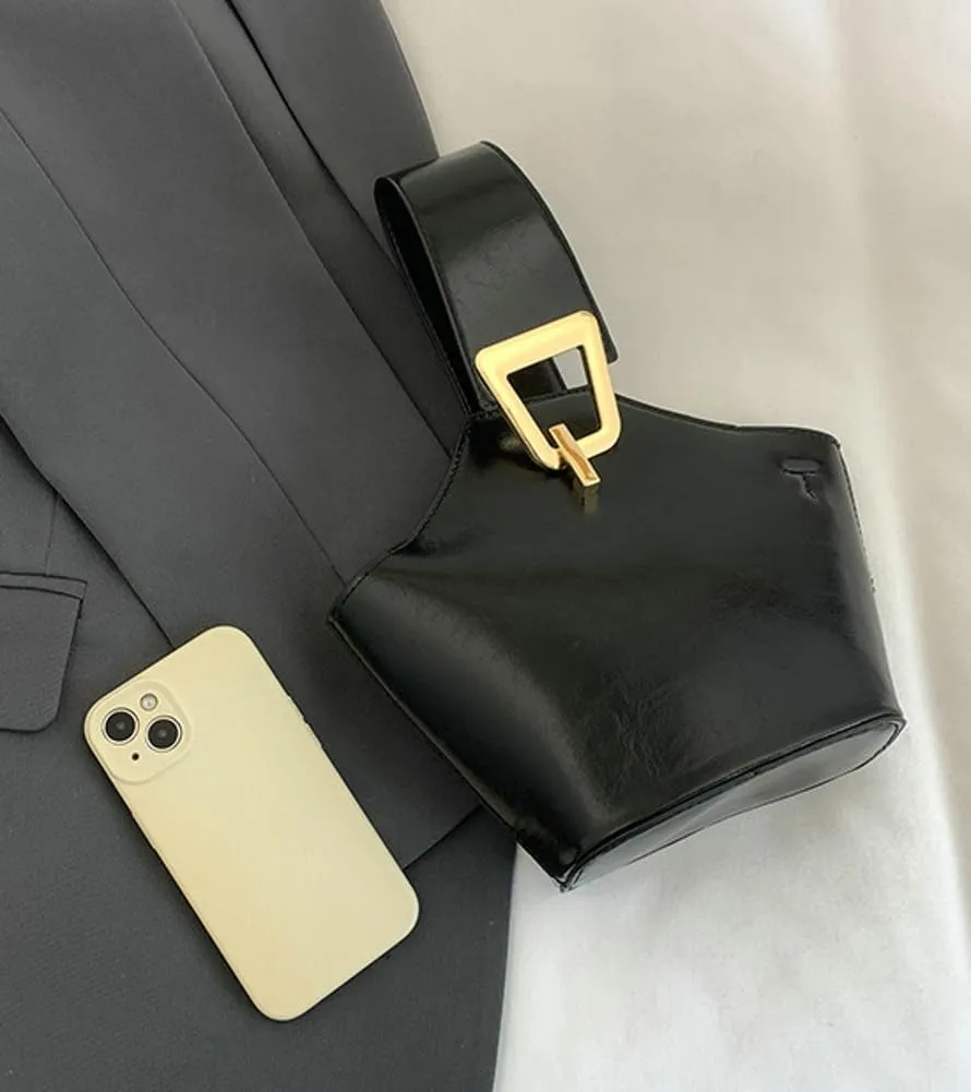 Crescent Hobo Bags Women Trendy PU Leather Bucket Bag Underarm Shoulder Bag Cute Crossbody Phone Purse Tote Handbag 2025