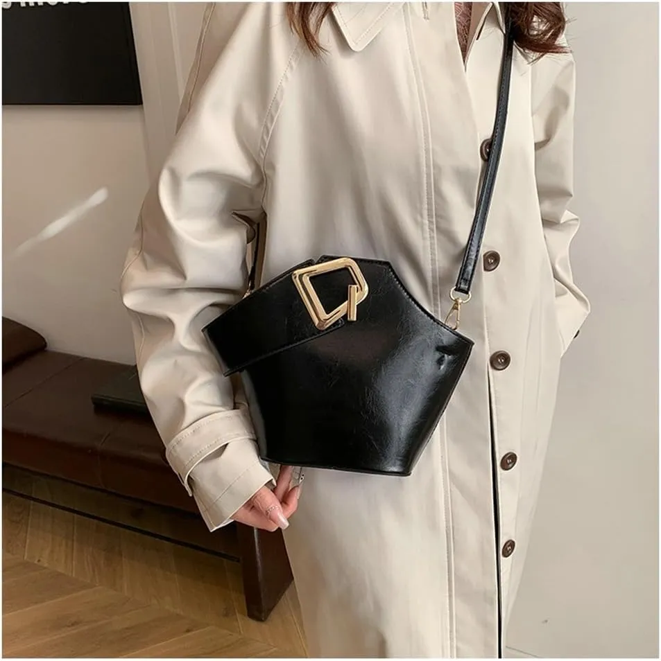 Crescent Hobo Bags Women Trendy PU Leather Bucket Bag Underarm Shoulder Bag Cute Crossbody Phone Purse Tote Handbag 2025