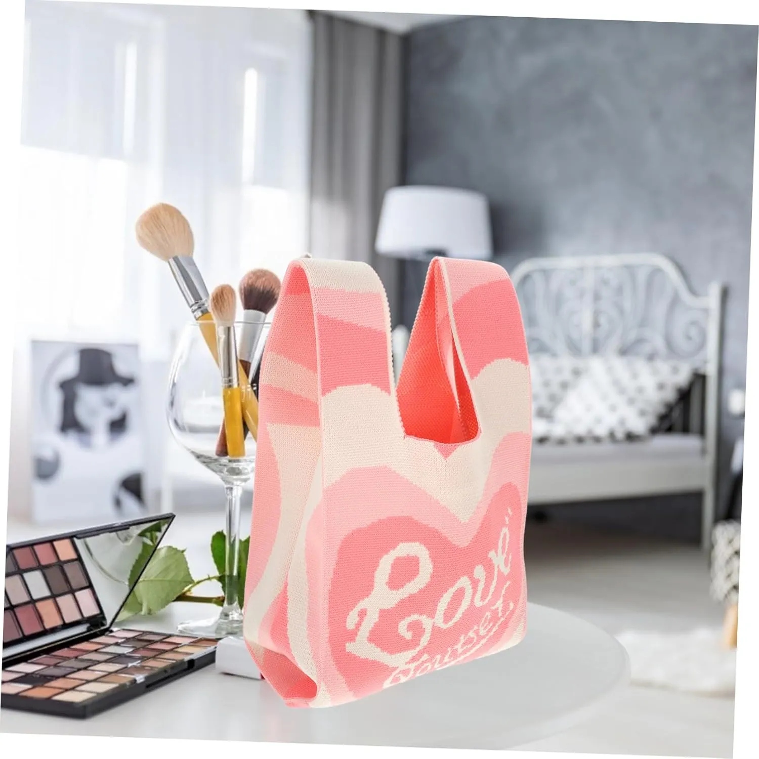 Crochet Tote Knitted Shoulder Bag Crocheted Handbag Woven Tote Bag Bags Knit Tote Bag Women