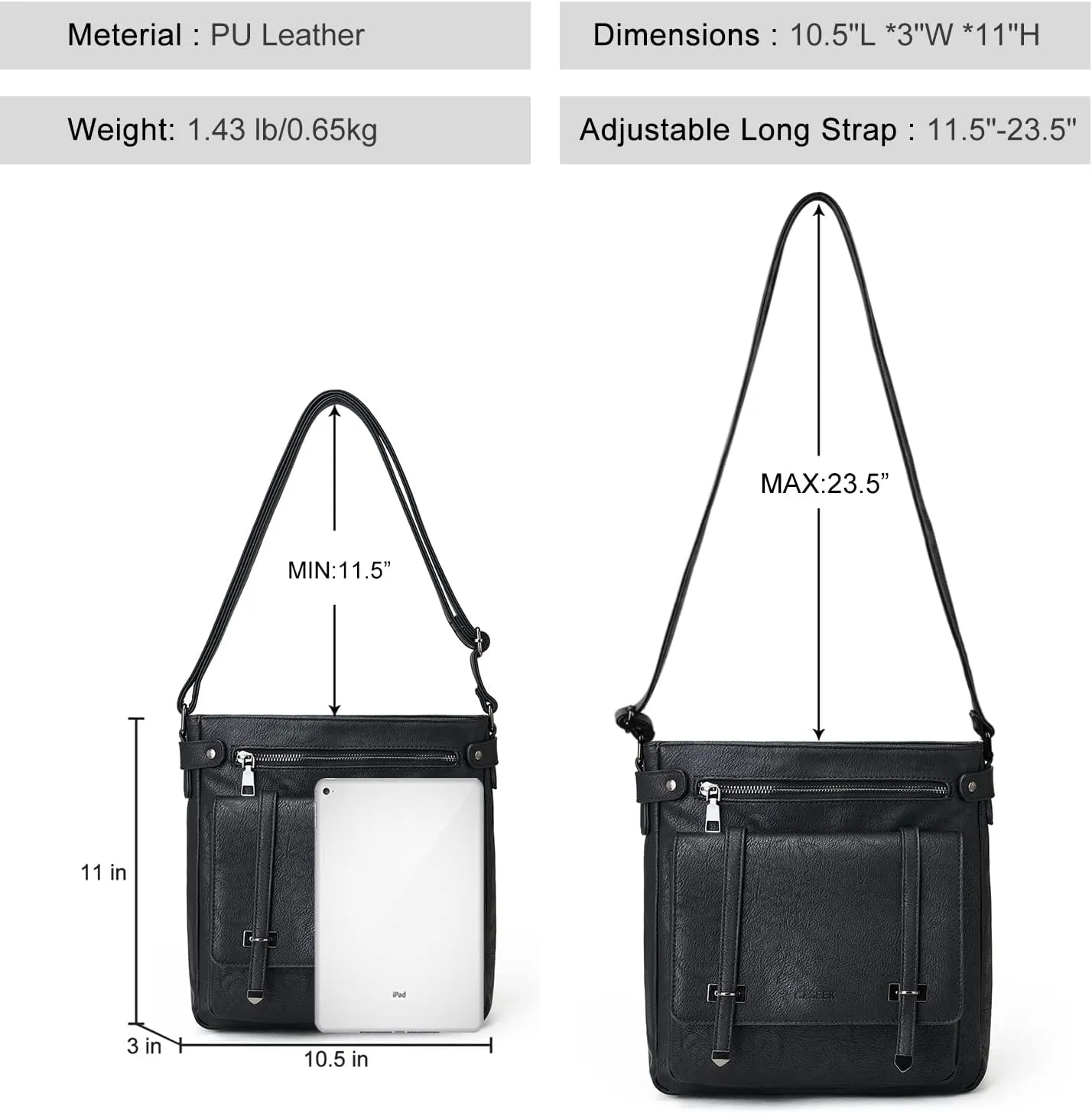 Crossbody Bags for Women Leather Purses: Fashion Women's Shoulder Handbags Medium Size Travel Ladies Cross Body Bag