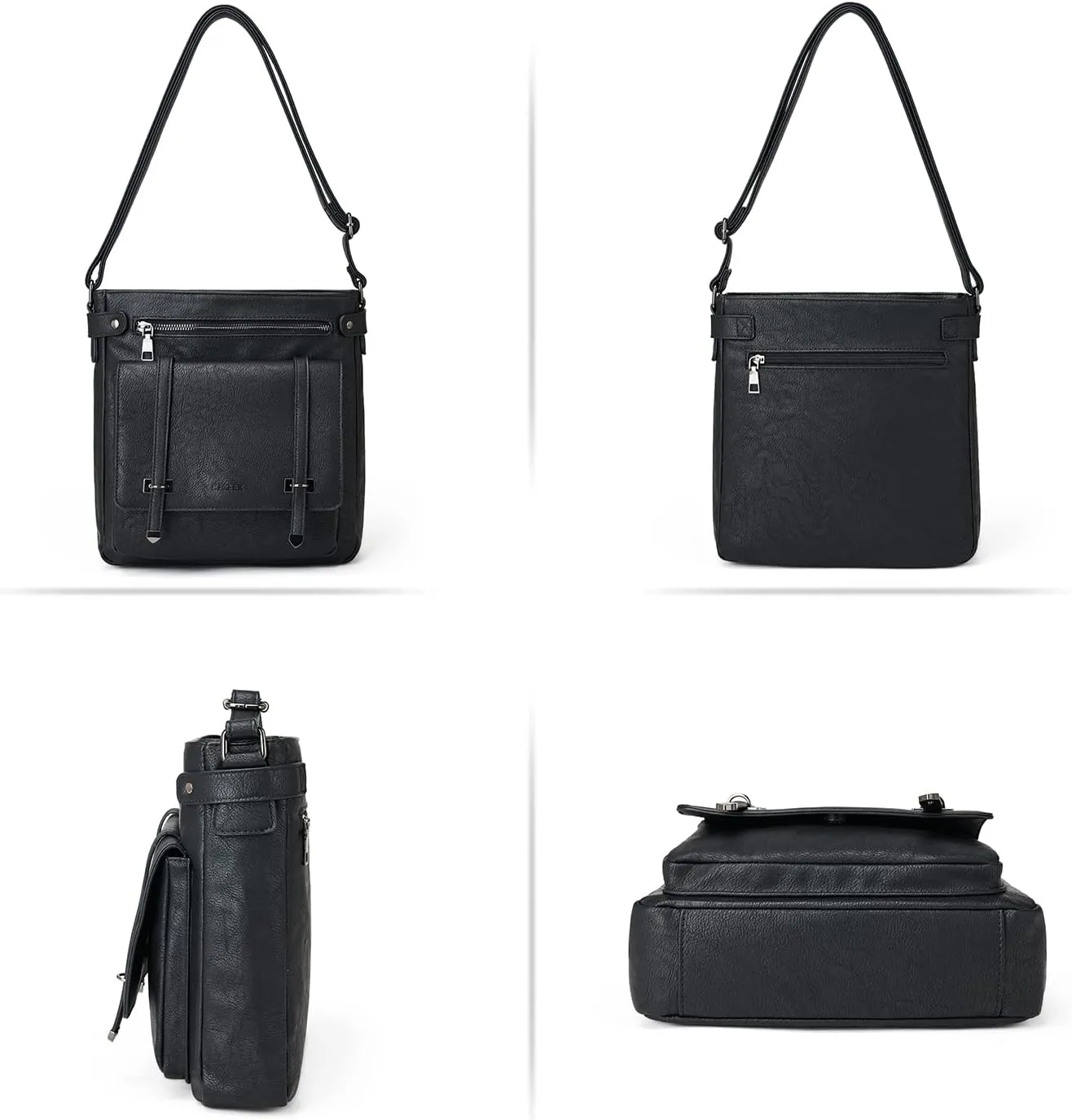 Crossbody Bags for Women Leather Purses: Fashion Women's Shoulder Handbags Medium Size Travel Ladies Cross Body Bag