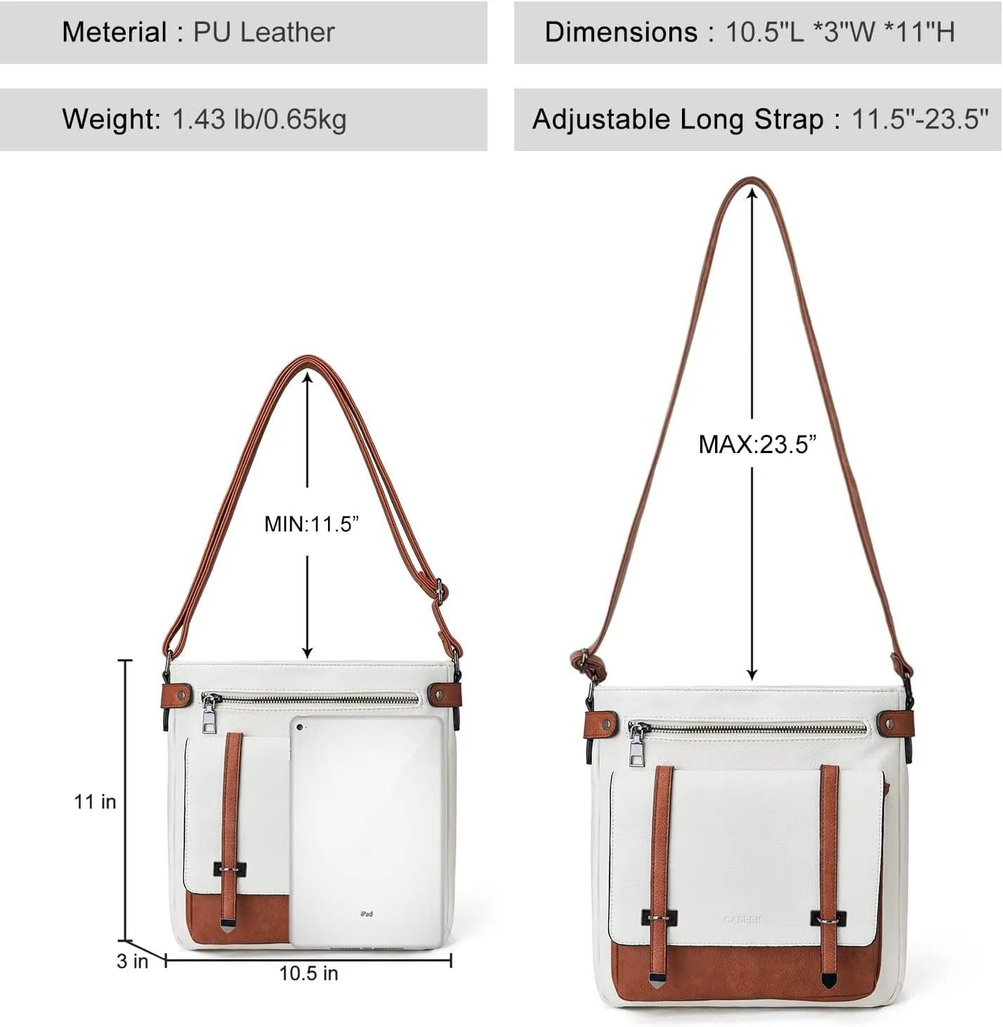 Crossbody Bags for Women Leather Purses: Fashion Women's Shoulder Handbags Medium Size Travel Ladies Cross Body Bag