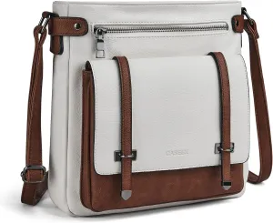 Crossbody Bags for Women Leather Purses: Fashion Women's Shoulder Handbags Medium Size Travel Ladies Cross Body Bag