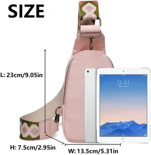 Crossbody Bags for Women Small Sling Bag Leather Cell Phone Bag Chest Bag Coin Purse Adjustable Straps Backpack (Bean paste)