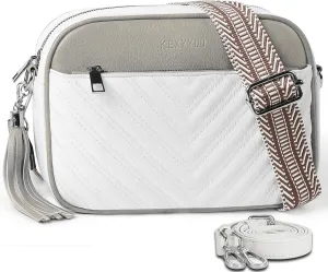 Crossbody Bags for Women Soft Leather Crossbody Purses Small Shoulder Handbags with Two Adjustable Straps