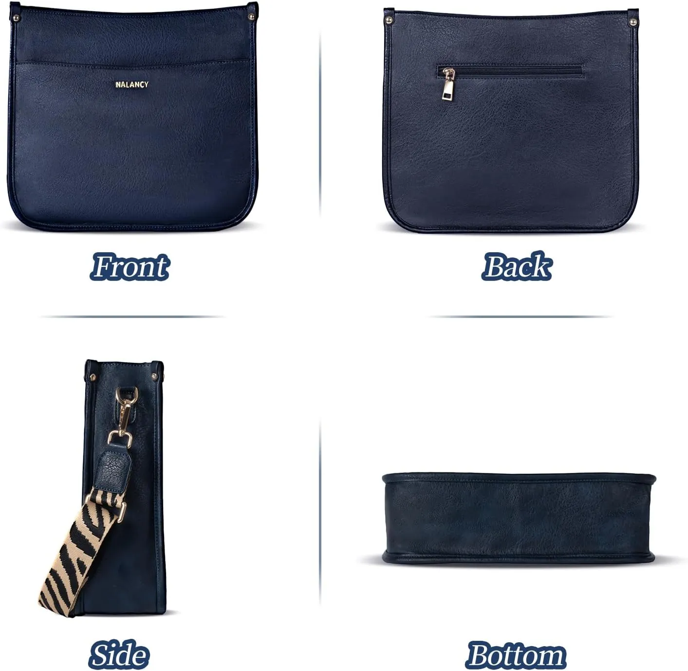 Crossbody Bags for Women Vegan Leather Hobo Handbag Fashion Shoulder Purses with Adjustable Strap