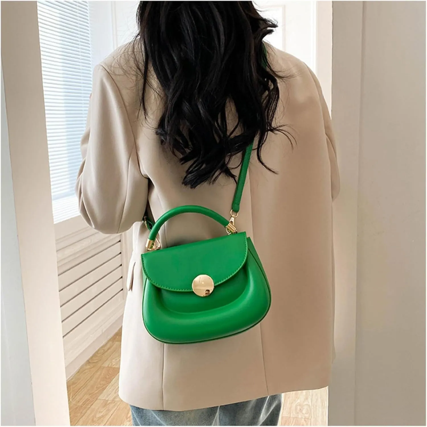 Crossbody Purse for Women Small Crossbody Bags Trendy Leather with Adjustable Shoulder Strap for Backpack Travel