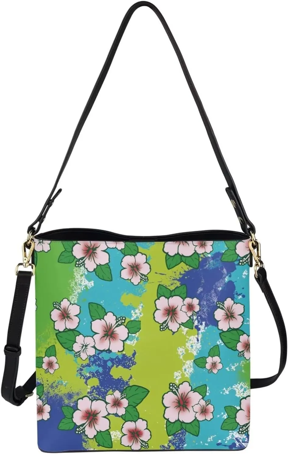 Crossbody Purses for Women Hobo Bags Waterproof Bucket Bags PU Leather Crossbody Purses Handbags for Women Trendy