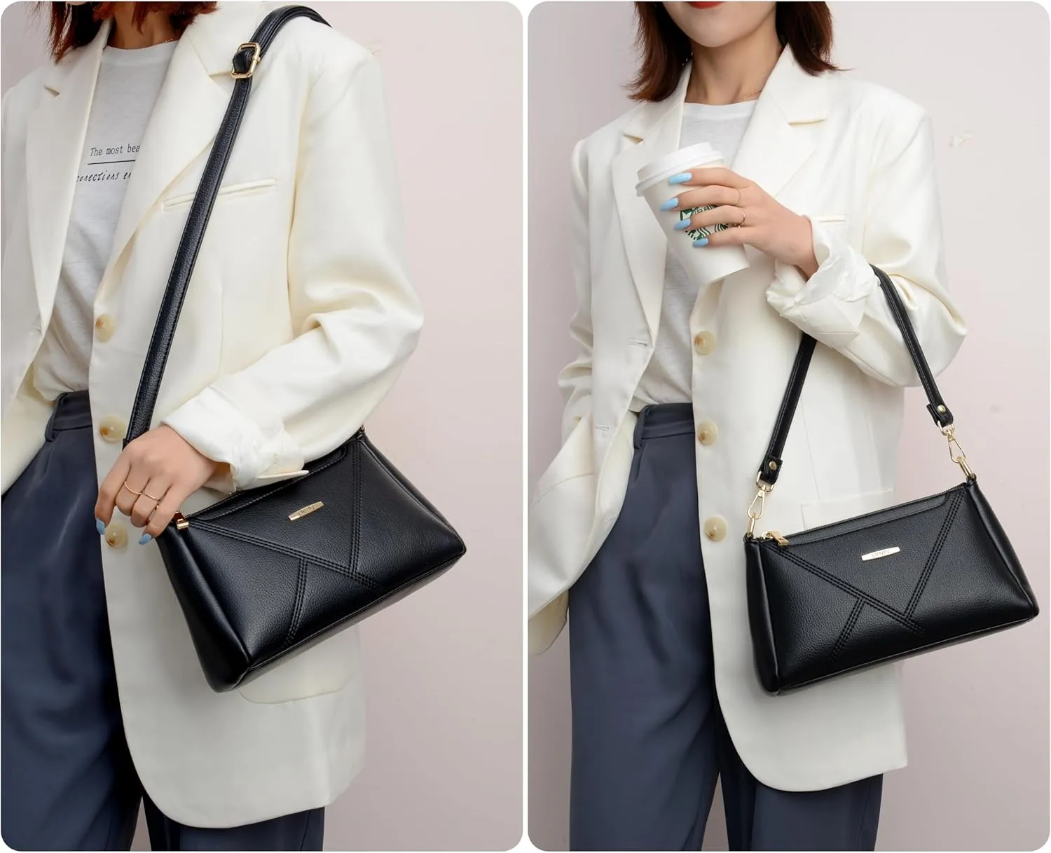 Crossbody Purses For Women Multi Pockets shoulder Handbag With Adjustable Strap Under the Arm Purses