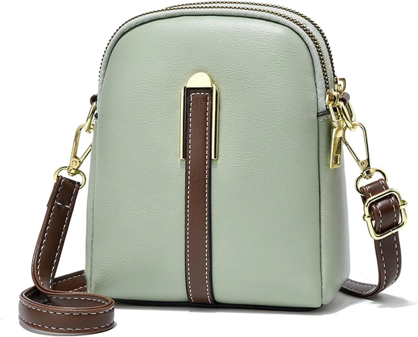 Crossbody Purses New Business Commuteuse Messenger Bag Casual Versatile Adjustable Strap Shoulder Bag (Green, One Size)