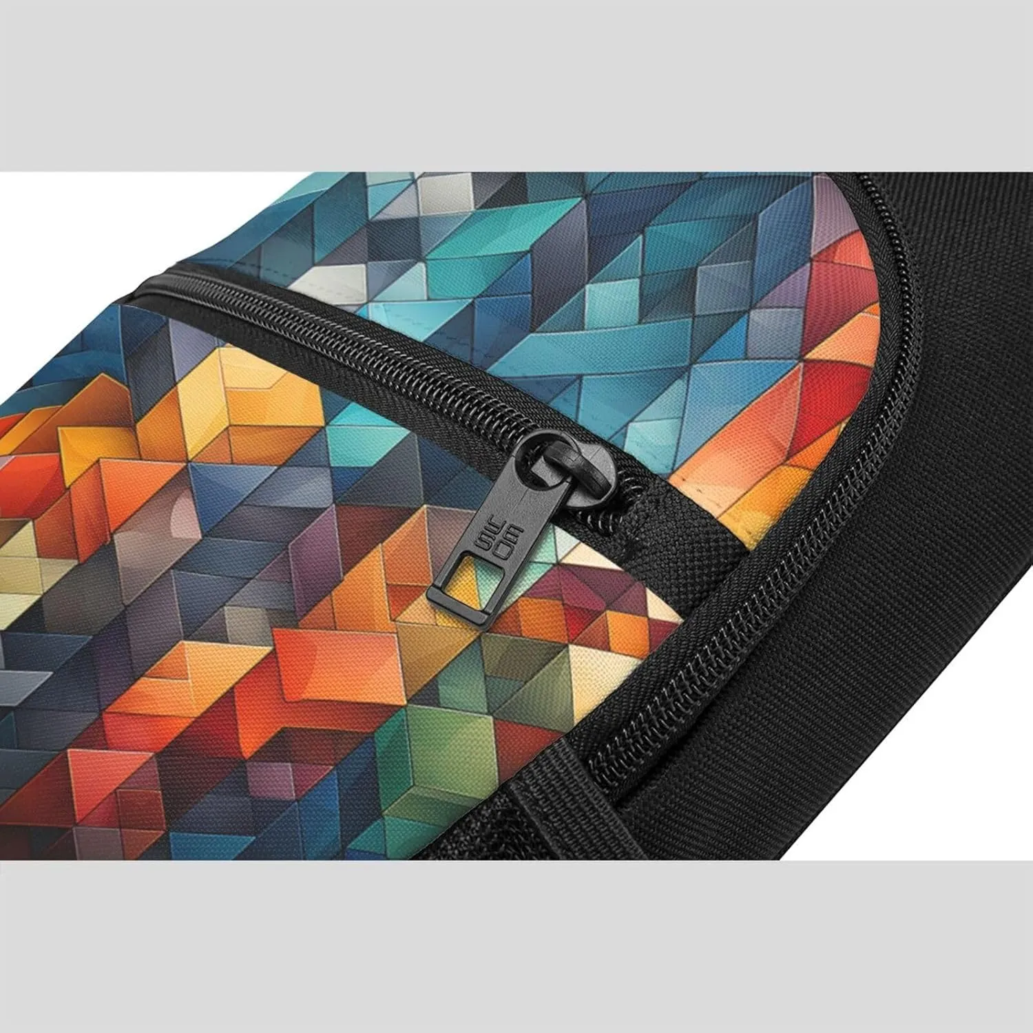 Crossbody Sling Backpack Sling Bag for Men Women Cross Chest Bag Shoulder Bag Complex geometric designs Travel Hiking Daypack
