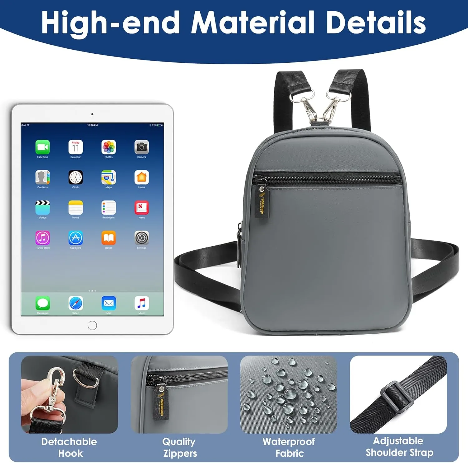 Crossbody Sling Bag for Women Purse Crossbody Sling Backpack Unisex Casual Cross Body Trave Adjustable Strap