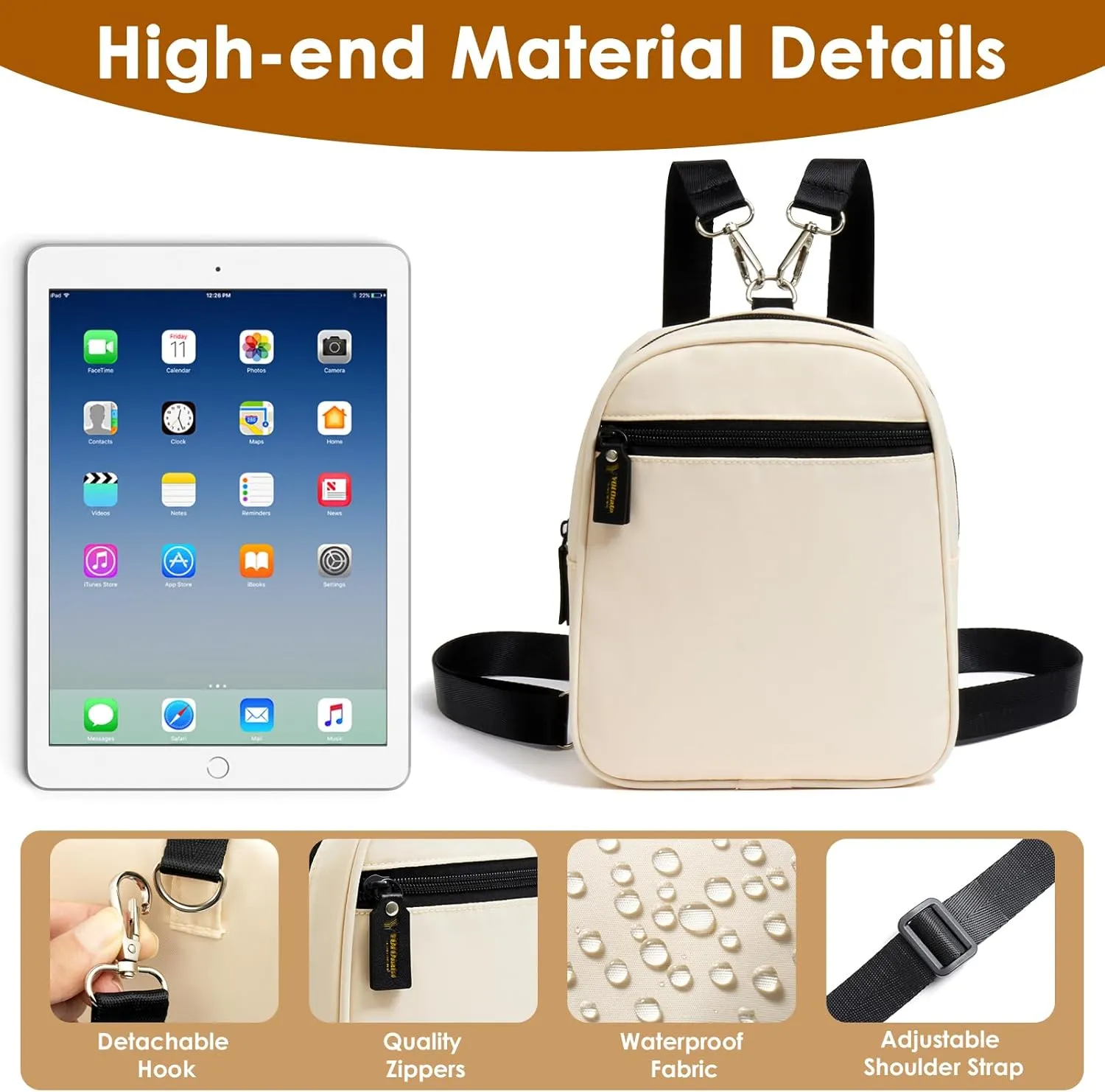 Crossbody Sling Bag for Women Purse Crossbody Sling Backpack Unisex Casual Cross Body Trave Adjustable Strap